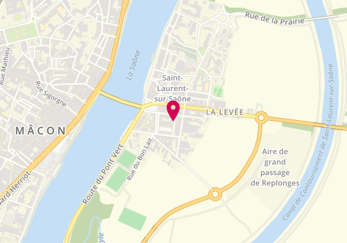 Plan de VEILLE Frédérique, 23 Rue de la Poste, 01750 Saint-Laurent-sur-Saône