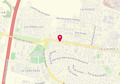 Plan de VERNOUX Charlène, 105 Rue de la Coupee, 71850 Charnay-lès-Mâcon