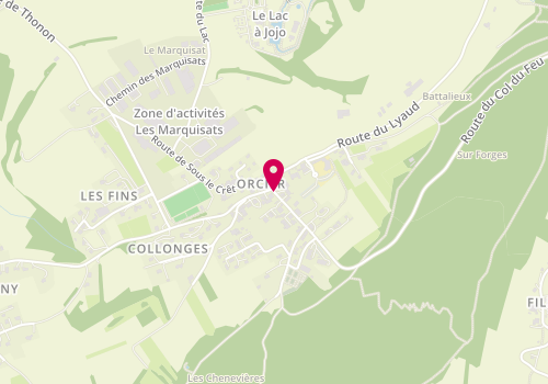 Plan de GAUCHET Coralie, 22 Route du Col du Feu, 74550 Orcier
