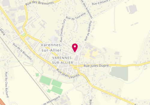 Plan de MEUNIER Audrey, 2 Rue de Beaupuy, 03150 Varennes-sur-Allier