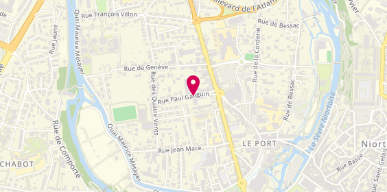 Plan de LHERONDEL Sabine, 20 Rue Paul Gauguin, 79000 Niort