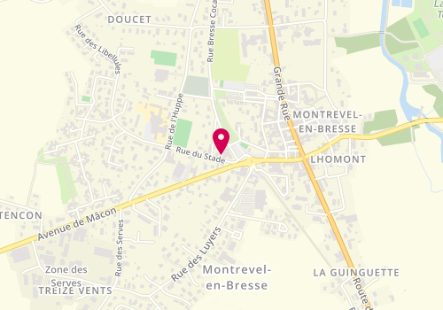 Plan de LEBECQ Carole, 24 Rue du Stade, 01340 Montrevel-en-Bresse