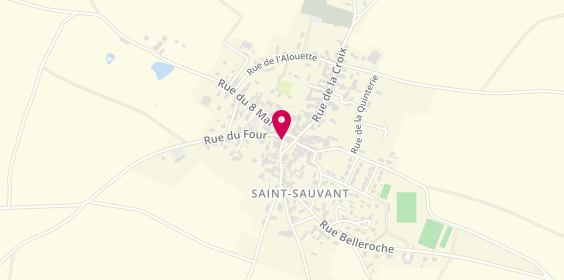 Plan de POINT Philippe, 6 Place de la Mairie, 86600 Saint-Sauvant