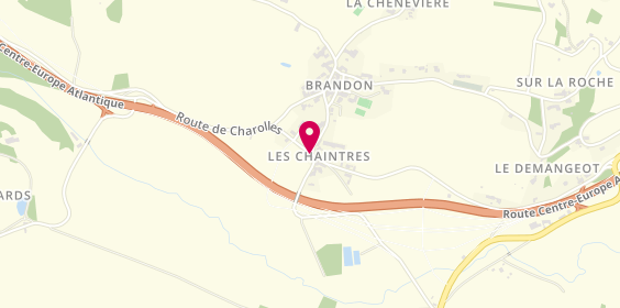 Plan de BERTHOUD Alain, Route de la Chapelle, 71520 Brandon