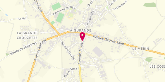 Plan de DUDEFFEND Agathe, 7 Avenue de Verdun, 36140 Aigurande