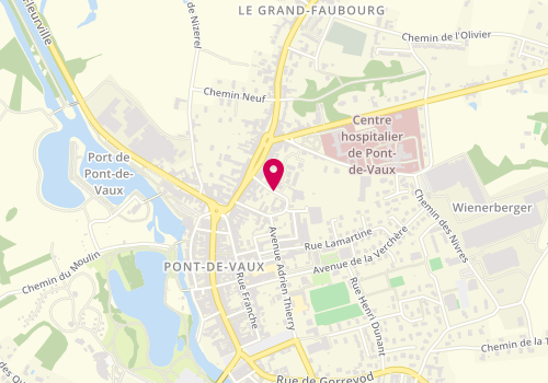 Plan de PONT Jennifer, Place du Docteur Pillard, 01190 Pont-de-Vaux