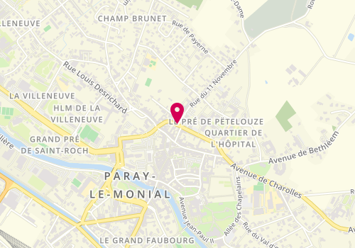 Plan de COUPARD Céline, 11 Bis Rue Louis Pasteur, 71600 Paray-le-Monial
