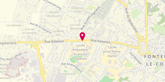 Plan de GROLLEAU Alice, 51 Rue Rabelais, 85200 Fontenay-le-Comte