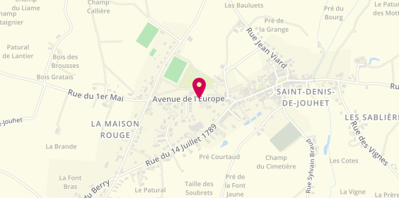 Plan de FLOSSEAU Delphine, 11 Avenue de l'Europe, 36230 Saint-Denis-de-Jouhet