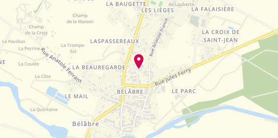 Plan de GAULTIER Laura, 8 Square Jean Moulin, 36370 Bélâbre