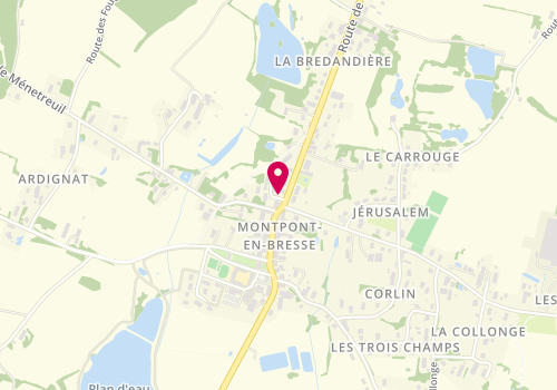 Plan de CHAMBRIAT Sylvie, 25 Impasse de la Petite Ferme, 71470 Montpont-en-Bresse
