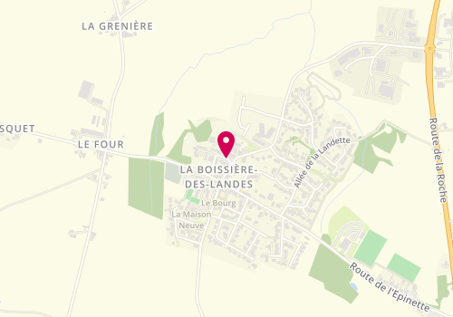 Plan de COUTANCEAU Laetitia, 6 Bis Place de l'Eglise, 85430 La Boissière-des-Landes