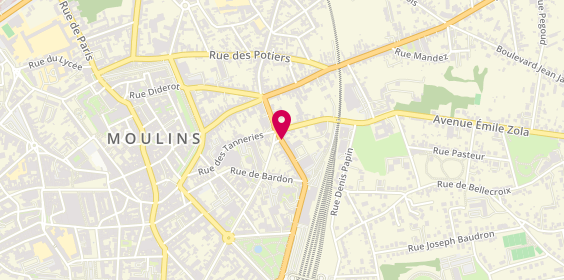 Plan de GUILLET Aurore, 28 Rue du Cerf Volant, 03000 Moulins