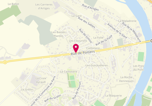 Plan de FRANCHI Jennifer, 45 Ter Route de Poitiers, 86300 Chauvigny