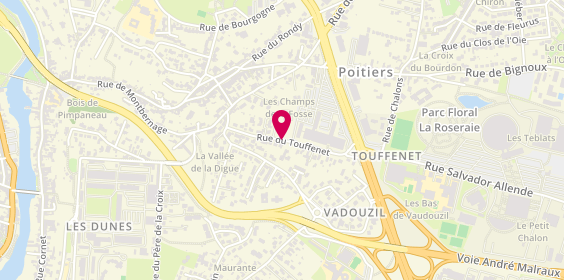 Plan de DOS DUCRET Chantal, 54 Rue du Touffenet, 86000 Poitiers