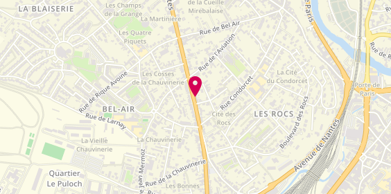 Plan de LAMY Emilie, 302 Avenue de Nantes, 86000 Poitiers