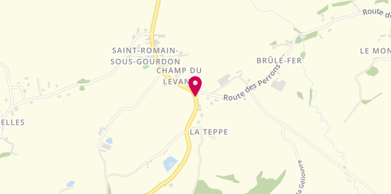 Plan de BERTHELOT Marina, 140 Route des Moulins, 71230 Saint-Romain-sous-Gourdon