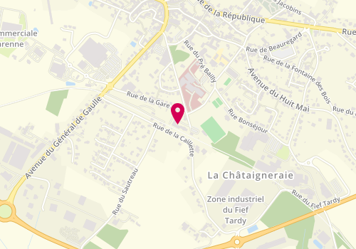 Plan de BUREAU Rachel, 5 Place du Dr Gaborit, 85120 La Châtaigneraie