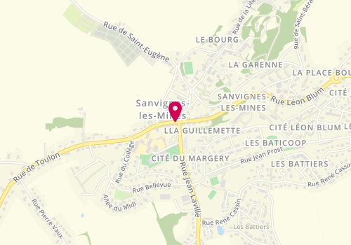 Plan de LAFAY Mélanie, 17 Rue Francois Mitterand, 71410 Sanvignes-les-Mines