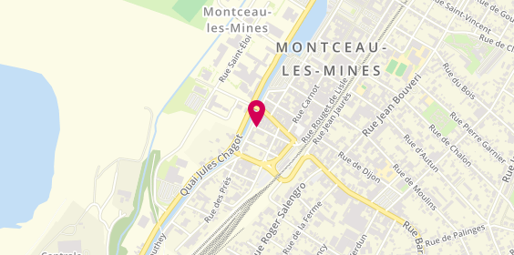 Plan de BOUDJOURAF Inès, 6 Rue Victor Hugo, 71300 Montceau-les-Mines