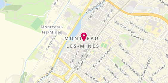 Plan de PLUCHOT Hervé, 15 Rue Carnot, 71300 Montceau-les-Mines