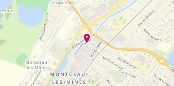 Plan de BAUDIN Delphine, 1 Rue Gaston Crémieux, 71300 Montceau-les-Mines