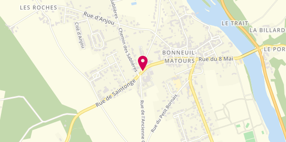 Plan de MARTIN Frédérique, 21 Rue de Saintonge, 86210 Bonneuil-Matours