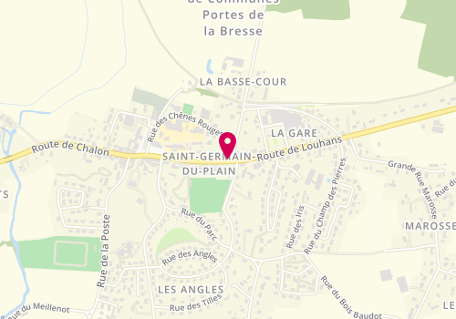 Plan de MANGIONE Karine, 19 Rue du Bourg, 71370 Saint-Germain-du-Plain