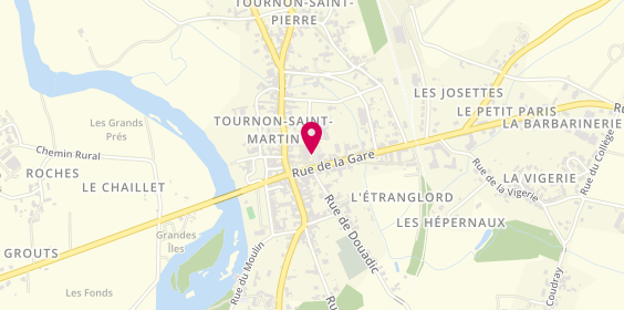 Plan de PHILIPPE Océane, 3 Place de l'Eglise, 36220 Tournon-Saint-Martin