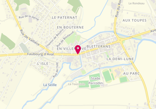 Plan de BRUN Christophe, 2 Faubourg d'Aval, 39140 Bletterans