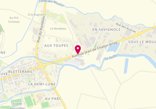 Plan de NAYME Géraldine, 2 Avenue Jean de Chalon Arlay, 39140 Bletterans