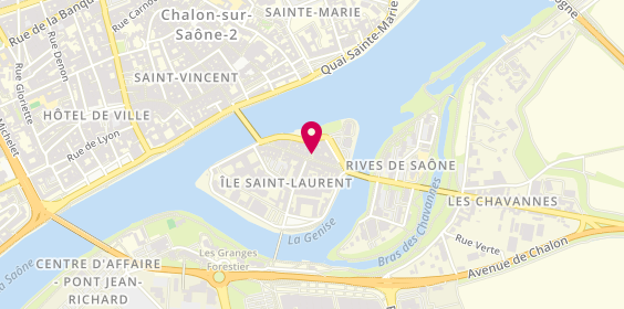 Plan de NICOLIER-NOUVEAU Alexandra, 17 Place Saint Laurent, 71100 Chalon-sur-Saône