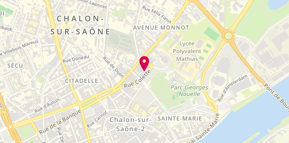 Plan de LESAGE Marine, 22 Place Mathias, 71100 Chalon-sur-Saône