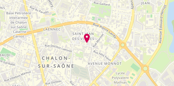 Plan de PILLOT Claude, 3 Place Damichel, 71100 Chalon-sur-Saône