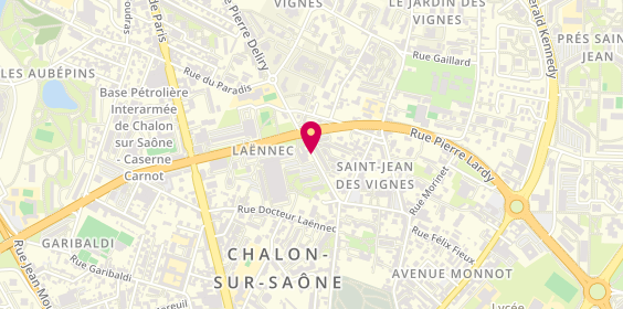 Plan de CHARRET Laetitia, 17 Rue Pierre Deliry, 71100 Chalon-sur-Saône