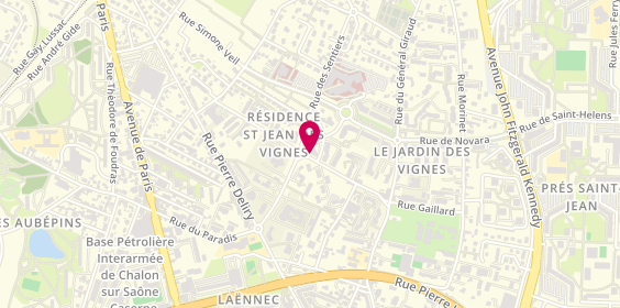 Plan de LEHERPEUR Mélanie, 18 Rue Lieutenant Andre, 71100 Chalon-sur-Saône