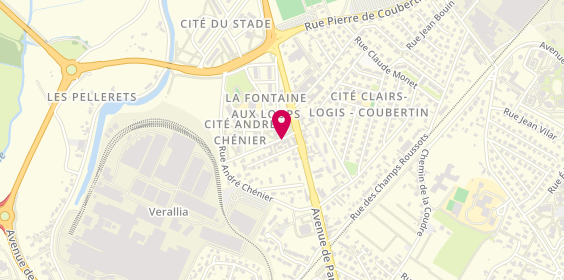 Plan de FAVIER Laureen, 3 Rue Frédéric Mistral, 71100 Chalon-sur-Saône