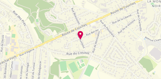 Plan de BOURDIAU Marie-Nathalie, 7 Rue Humblot, 71670 Le Breuil