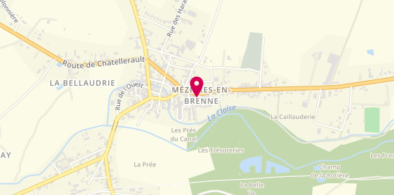 Plan de DEBACKER Myriam, 4 Place du Chapitre, 36290 Mézières-en-Brenne