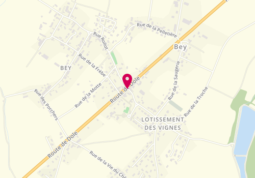 Plan de TOINETTE Stéphanie, 1 Rue du Mouthier, 71620 Bey