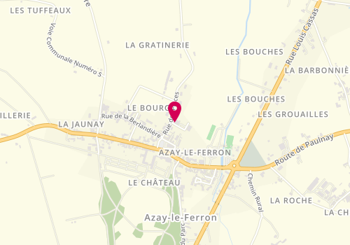 Plan de LE NOC Sébastien, 1 Rue des Jardins d'Azay, 36290 Azay-le-Ferron