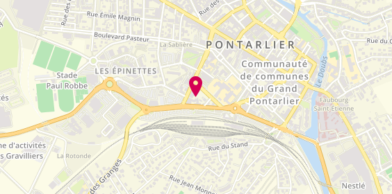 Plan de PERRIGOT Charlène, 15 D Rue Dr Grenier, 25300 Pontarlier