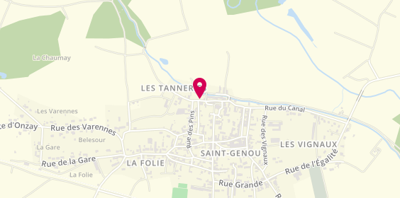 Plan de DELHOUME Agnès, 2 Bis Rue du Canal, 36500 Saint-Genou