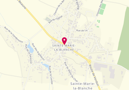 Plan de DUFOUR Daphné, 3 Bis Route de Beaune, 21200 Sainte-Marie-la-Blanche
