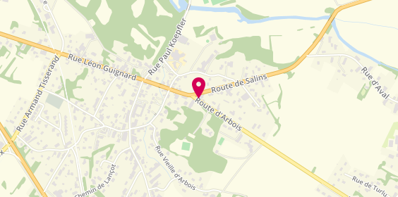 Plan de GUYON Corinne, 1 Route d'Arbois, 39380 Mont-sous-Vaudrey