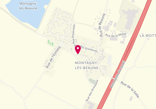 Plan de LALAUZE Caroline, 19 Rue Pisserotte, 21200 Montagny-lès-Beaune
