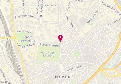 Plan de GROBOST Marie-Agnès, 11 Rue Paul Vaillant Couturier, 58000 Nevers