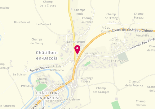 Plan de GIRAUD Stéphanie, 1 Rue de la Picherotte, 58110 Châtillon-en-Bazois