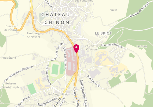 Plan de SIMONOT Corinne, 38 Rue Jean Marie Thevenin, 58120 Château-Chinon (Ville)