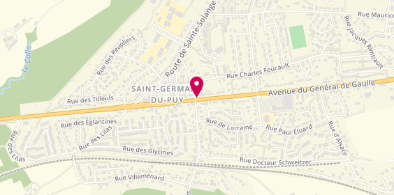 Plan de GONOD-THOUVENIN Claudie, 11 Avenue du Général de Gaulle, 18390 Saint-Germain-du-Puy